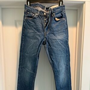 Rag & Bone Maya High Rise Slim Dark Wash